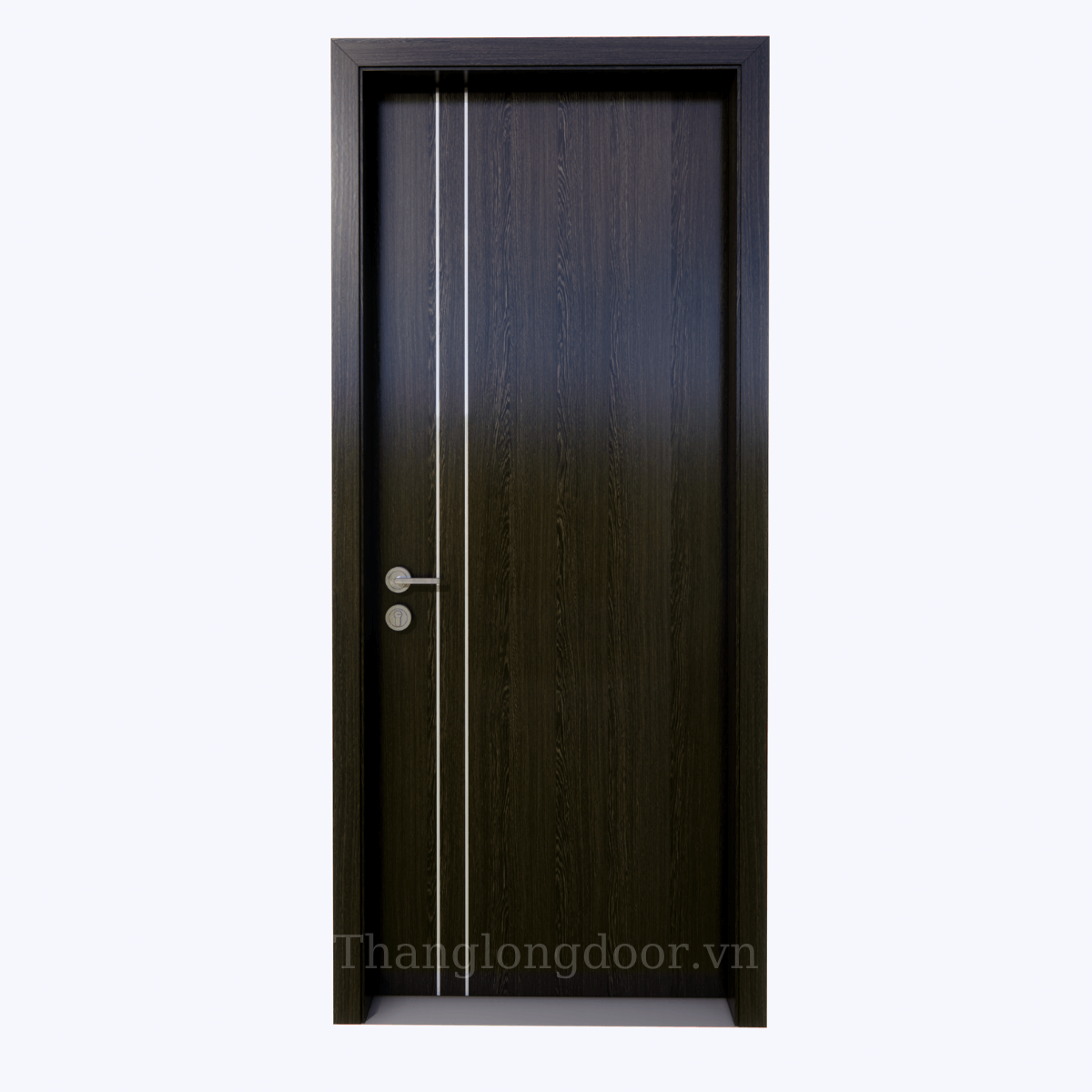 Cửa composite trang trí chỉ nhôm (N02)